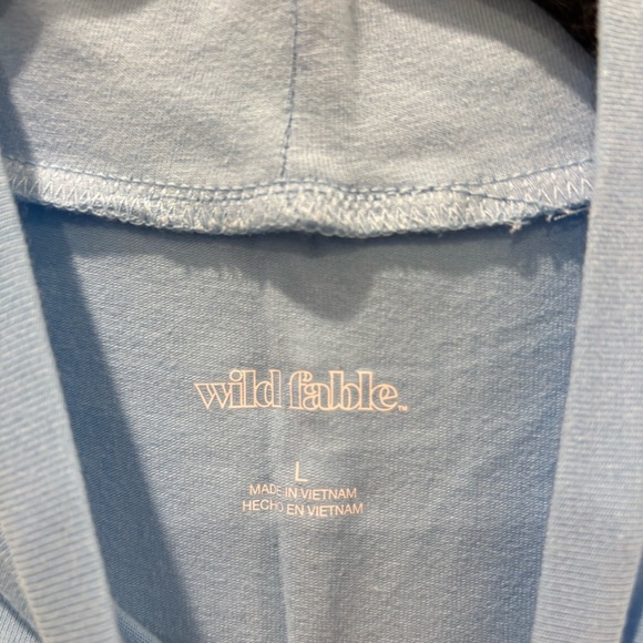 Wild Fable Blue Mock Neck Crop Top Womens Large Sleeveless Tank NWT - Picture 6 of 7